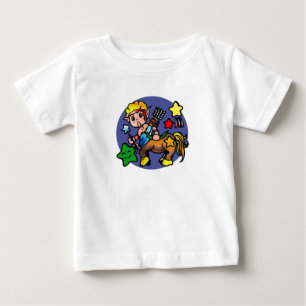 Camiseta Para Bebê Centauro do arqueiro do Sagitário dos desenhos