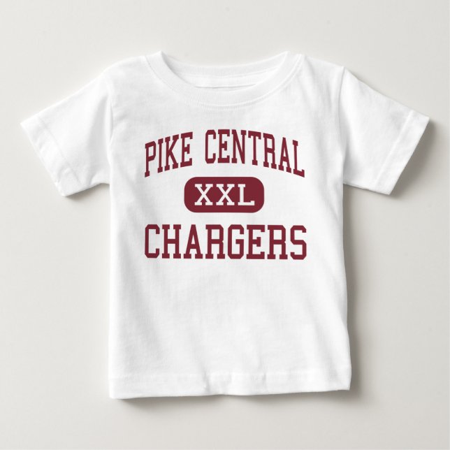 Camiseta Para Bebê Central de Pike - carregadores - alta - (Frente)