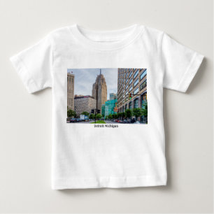 Camiseta Para Bebê Centro Detroit Baby T-Shirt