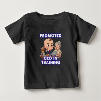 Camiseta Para Bebê CEO in Training Baby T-Shirt – Funny Grandma Gift