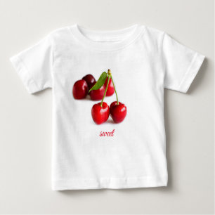 Camiseta Para Bebê Cereja doce
