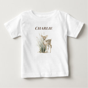 Camiseta Para Bebê Cervo da Floresta Personalizado para Bebé