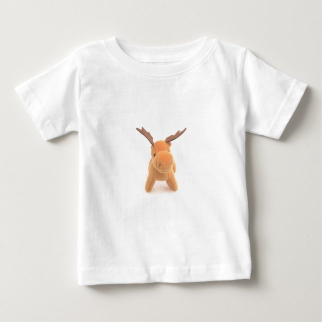 Camiseta Para Bebê Cervos dos alces do Natal (Frente)