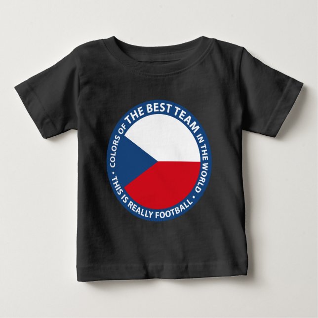 Camiseta Para Bebê Československo shield (Frente)