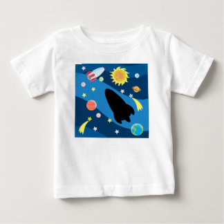 Camiseta Para Bebê céu cósmico