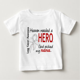 Camiseta Para Bebê Céu necessário um câncer pulmonar de Nana do he