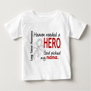Camiseta Para Bebê Céu necessário um câncer pulmonar de Nana do herói