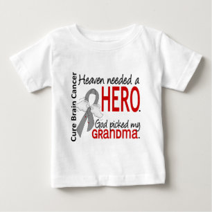 Camiseta Para Bebê Céu necessário uma avó do cancro cerebral do he