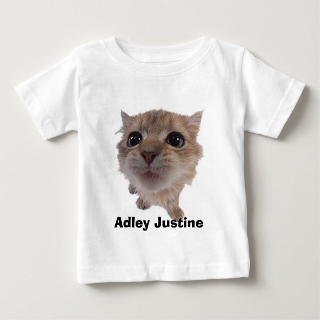 Camiseta Para Bebê ch1, Adley Justine (Frente)