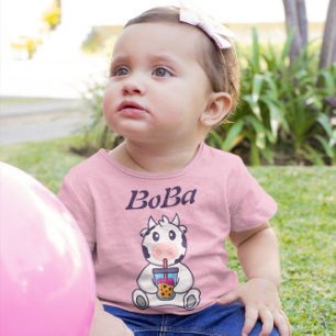 Camiseta Para Bebê chá boba chá de bolha