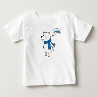 Camiseta Para Bebê Chá de Bebê do Urso Polar Fofo com amor- doce