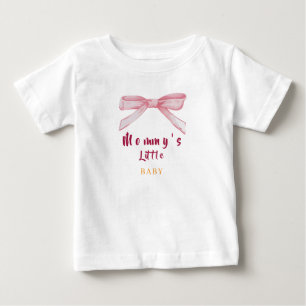 Camiseta Para Bebê Chá de Bebê em Aquarela Rosa Elegante