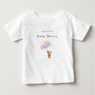 Camiseta Para Bebê Chá de Bebê Urso de Pelúcia
