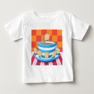 Camiseta Para Bebê Chá de creme do creme