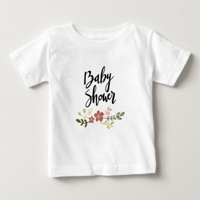 Camiseta Para Bebê Chá de fraldas (Frente)