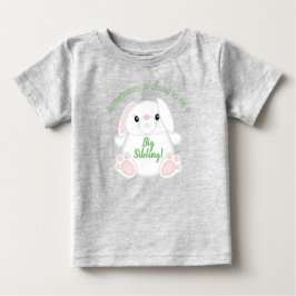 Camiseta Para Bebê Chá de fraldas Bunny Rabbit