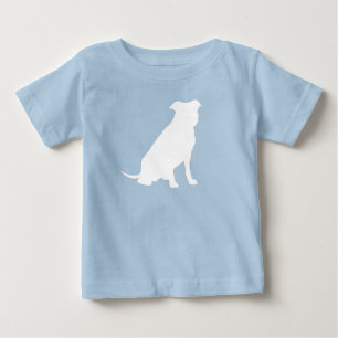 Camiseta Para Bebê Chá de fraldas de Cachorro Azul Garoto