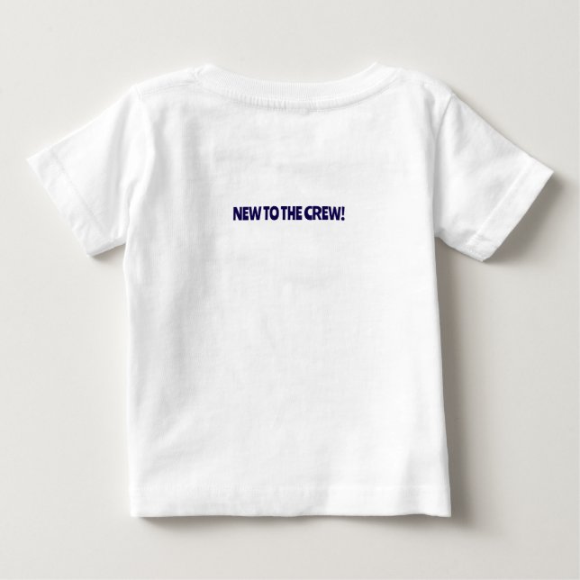 Camiseta Para Bebê Chá de fraldas de Menino do Macaco Bonito (Verso)