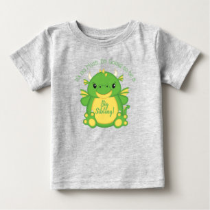 Camiseta Para Bebê Chá de fraldas Dragon