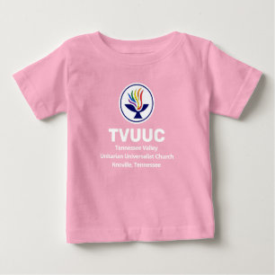 Camiseta Para Bebê Chalice/TVUUC Rosa