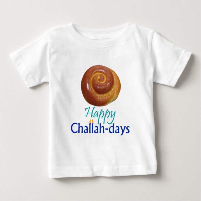 Camiseta Para Bebê challadays redondos (Frente)