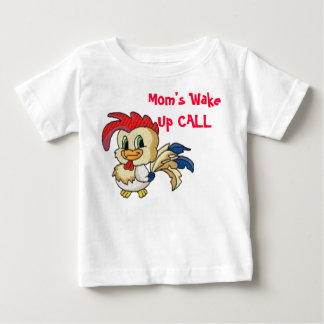 CAMISETA PARA BEBÊ CHAMADA DE ACORDAR MÃE