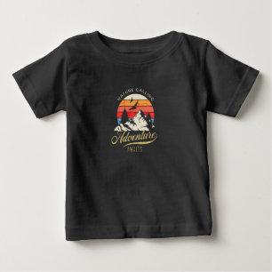 Camiseta Para Bebê Chamada de Natureza   Aguardações De Montanha