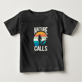 Camiseta Para Bebê Chamadas da Natureza - Abraçar o Excelente ao ar l