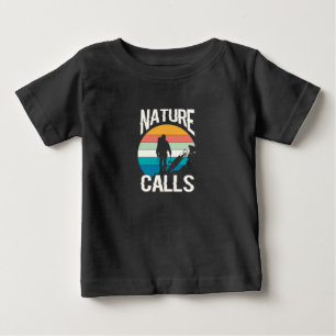 Camiseta Para Bebê Chamadas da Natureza - Abraçar o Excelente ao ar l