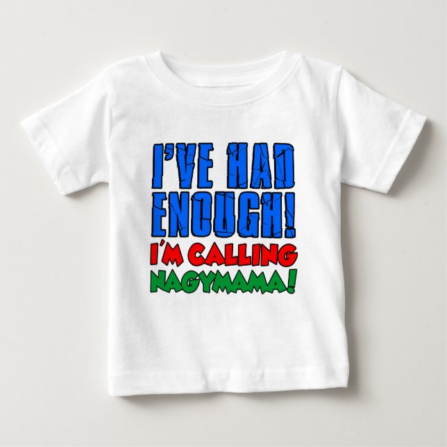 Camiseta Para Bebê Chamar Nagymama (Frente)