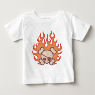 Camiseta Para Bebê Chamas de Johnny