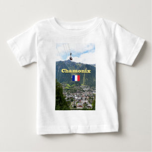 Camiseta Para Bebê Chamonix - Monte Branco