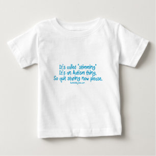 Camiseta Para Bebê Chamou "stimming "