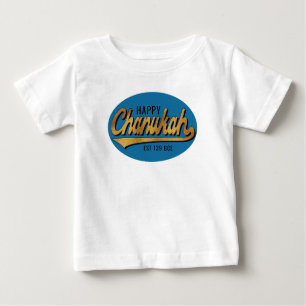 Camiseta Para Bebê Chanukah Baby Fine Jersey Retro Est 139 BCE