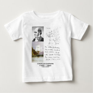 Camiseta Para Bebê Charles Darwin (lebreiro Phylogenetics de Darwin