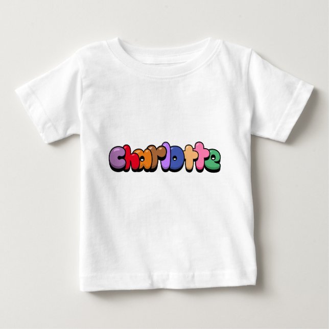 Camiseta Para Bebê Charlotte (Frente)