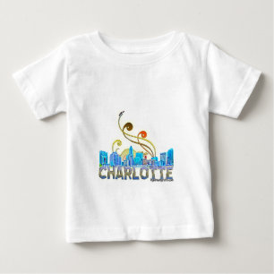 Camiseta Para Bebê charlotte, nc