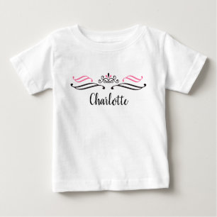 Camiseta Para Bebê Charlotte Princess Crown T-Shirt