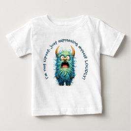 Camiseta Para Bebê Chateado, mas Adorável!