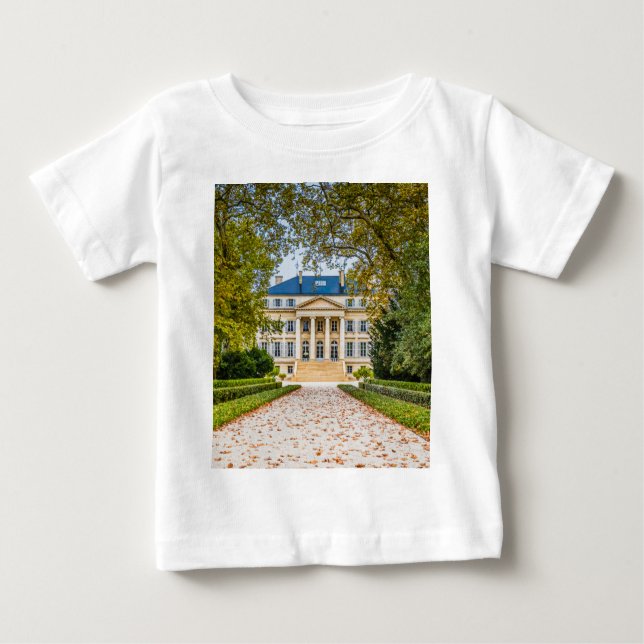 Camiseta Para Bebê Chateau Margaux, França (Frente)