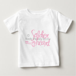 Camiseta Para Bebê Chave a meu coração