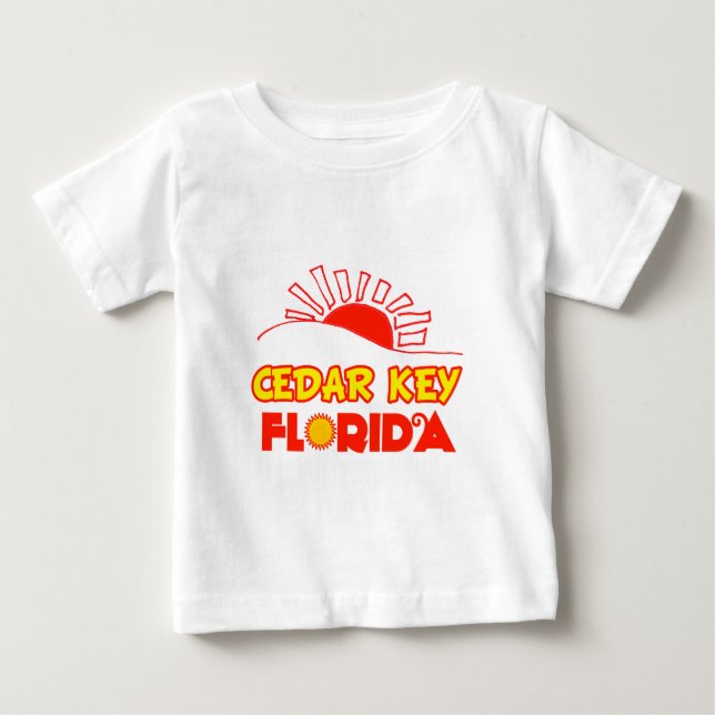 Camiseta Para Bebê Chave do cedro, Florida (Frente)