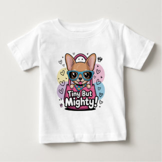 Camiseta Para Bebê Chaveiros e Cordões com Chihuahua Minúsculo, mas P