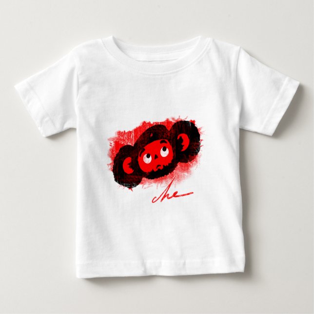 Camiseta Para Bebê Che-burashka (Frente)