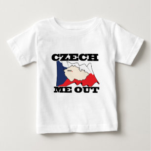 Camiseta Para Bebê Checo mim para fora