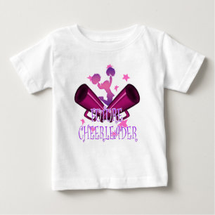 Camiseta Para Bebê Cheerleader futuro
