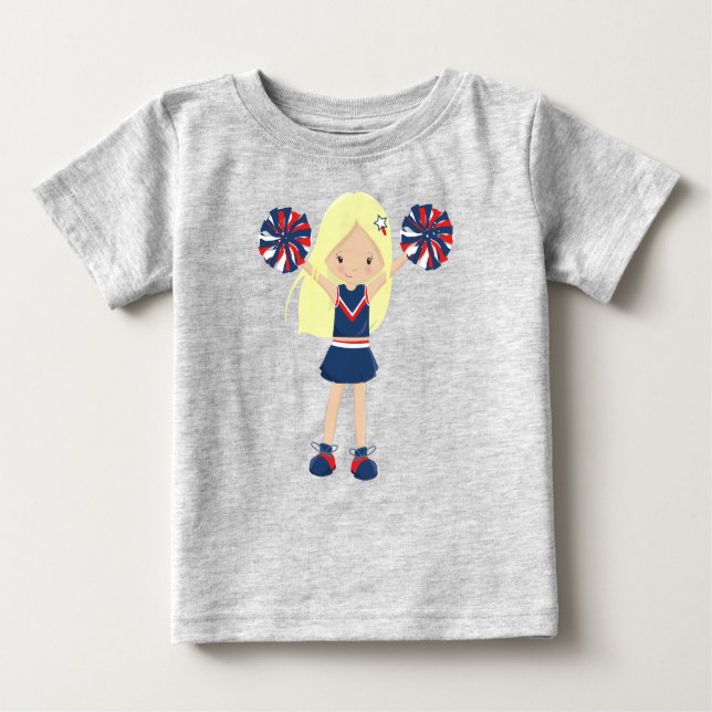 Camiseta Para Bebê Cheerleaderes, Liderança de Cheiro, Garota Fresca, (Frente)