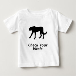 Camiseta Para Bebê Cheetah Cheetah Cheque seus hospitais