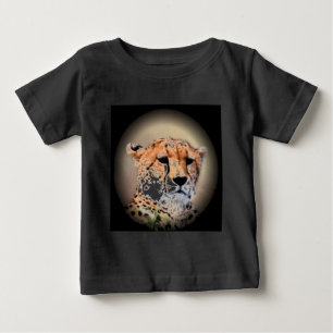 Camiseta Para Bebê Cheetah Portrait, Lua Cheia: Graça da Natureza