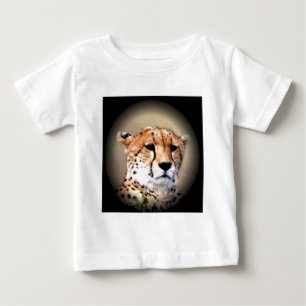 Camiseta Para Bebê Cheetah Portrait, Lua Cheia: Graça da Natureza